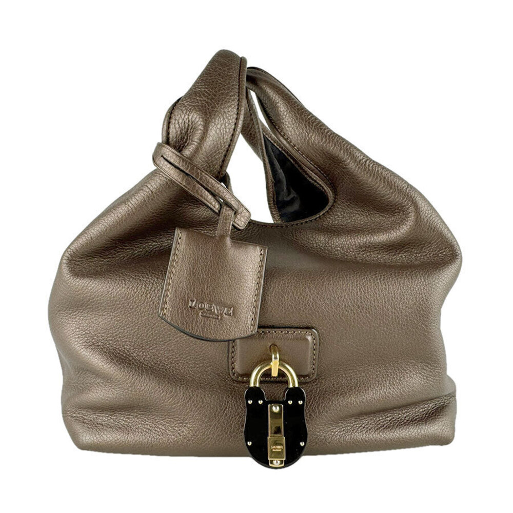 Loewe Handbag Calle Leather Brown